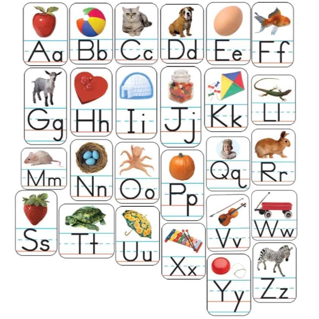 Alphabet Photographic Shape Stickers 