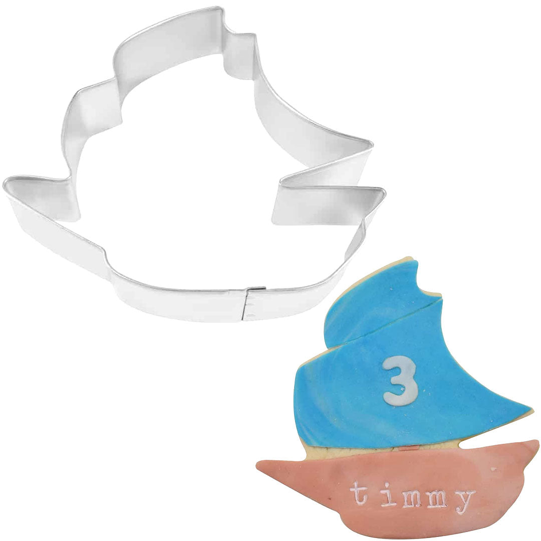 Pirate Ship Cookie Cutter 4.5in