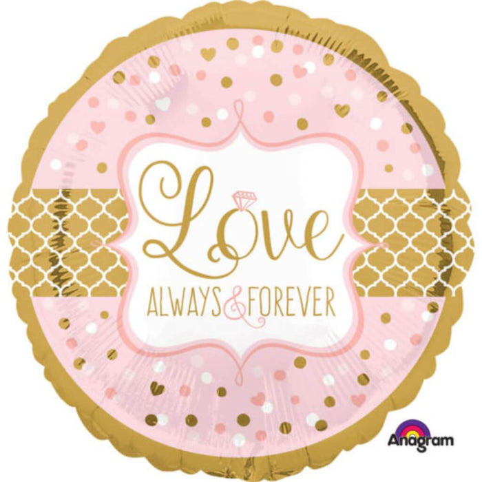 Always & Forever Standard Foil Balloons 18in 