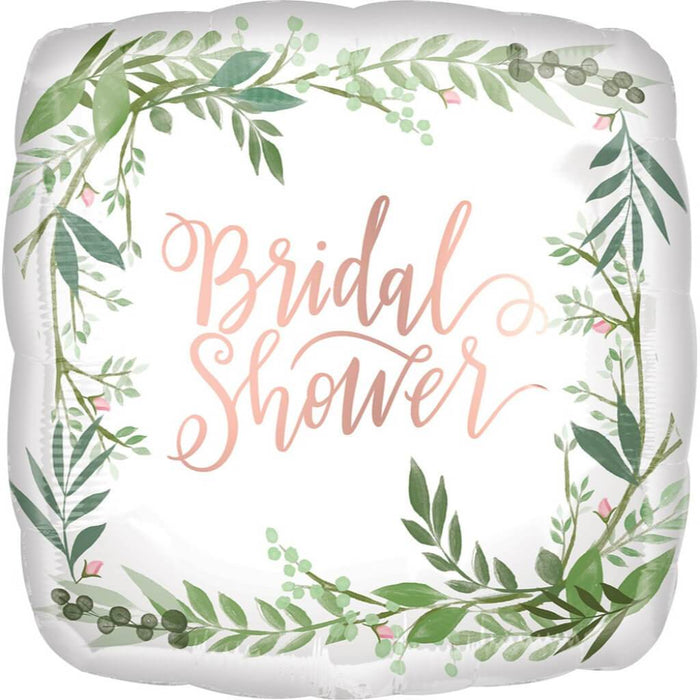 LOVE & LEAVES BRIDAL SHOWE FOIL BALLOON 18IN 