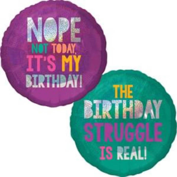 Young & Fabulous Birthday 18in 