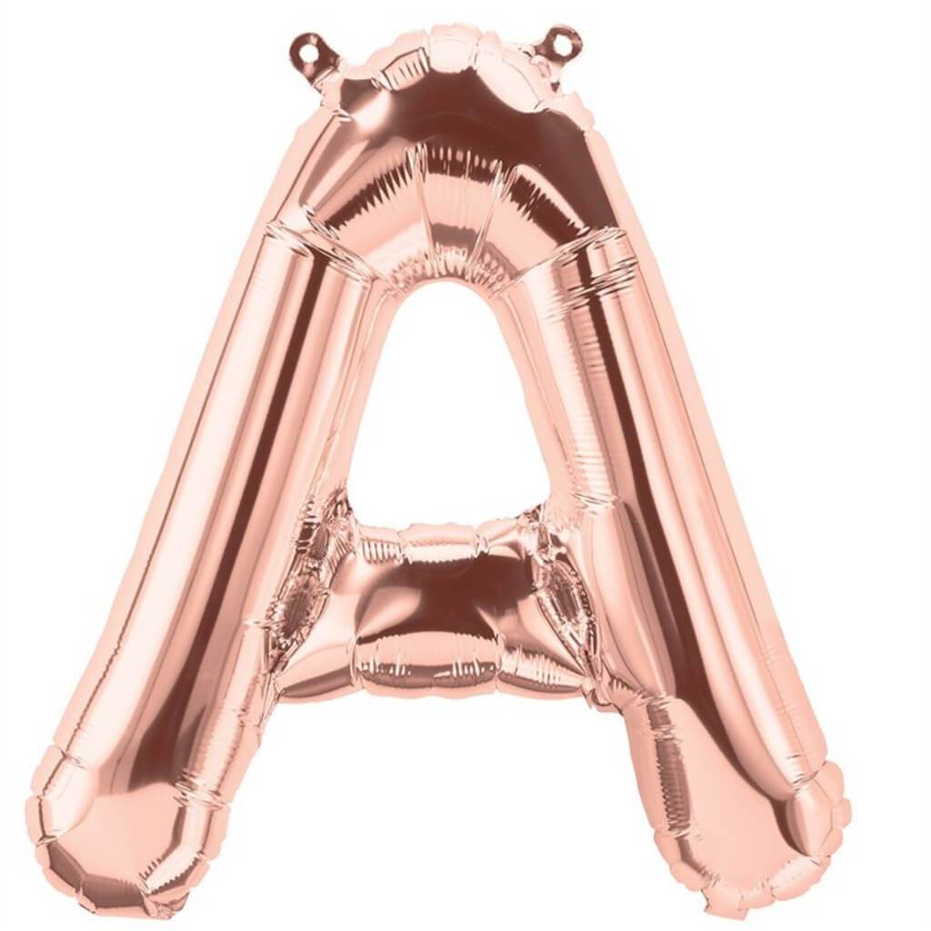 Foil Balloon Letter A 16in Rosegold 