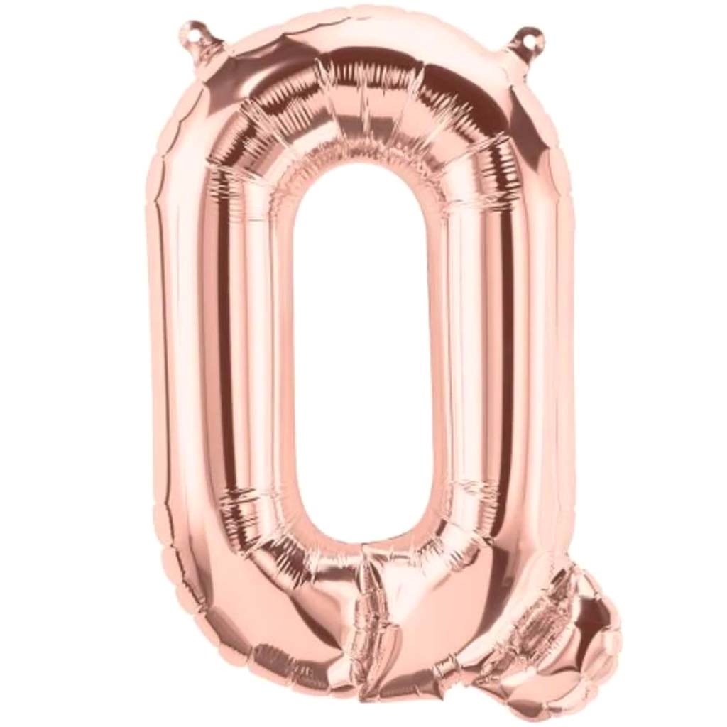 Foil Balloon Letter Q 16in Rosegold