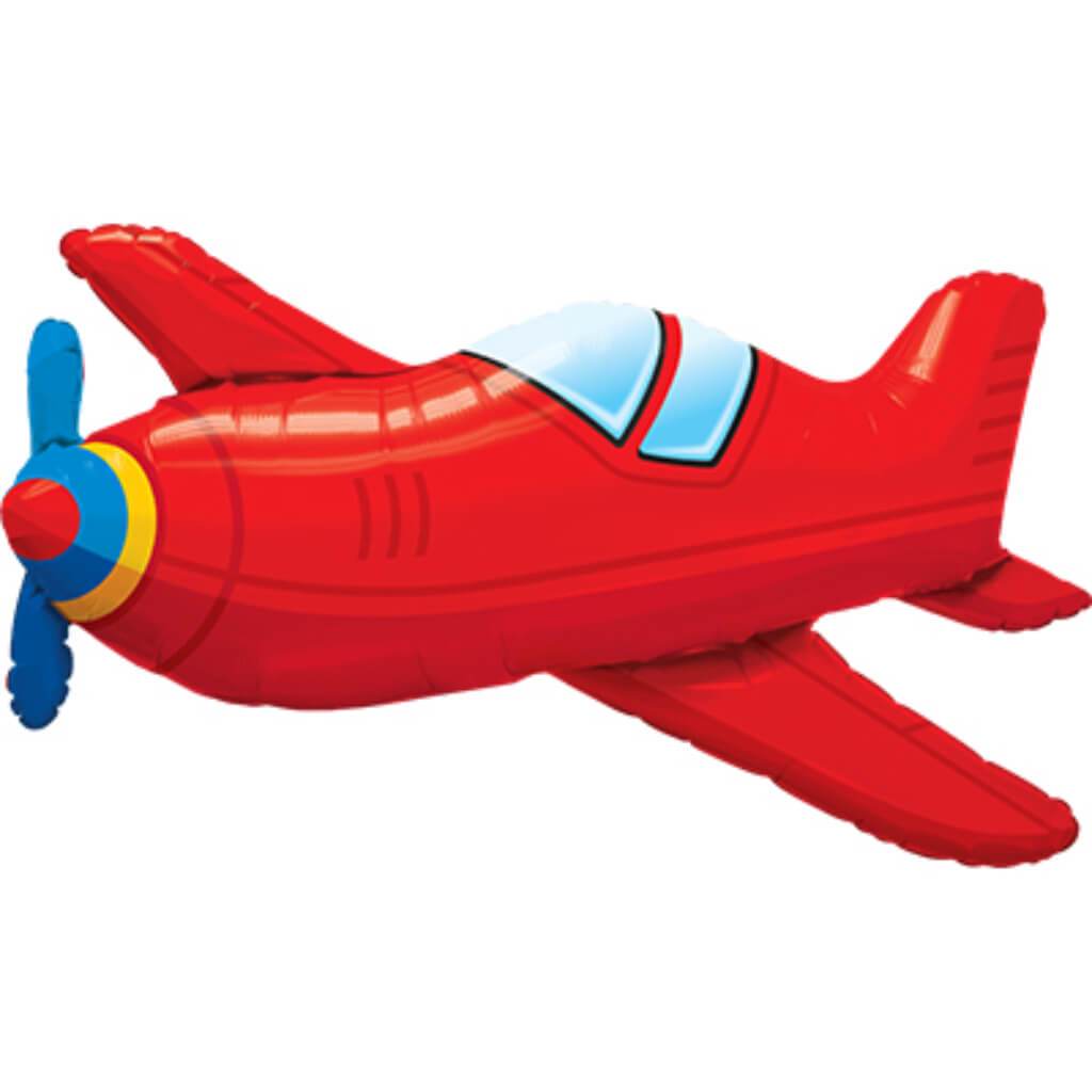 Red Vintage Airplane Super Shape 36in 