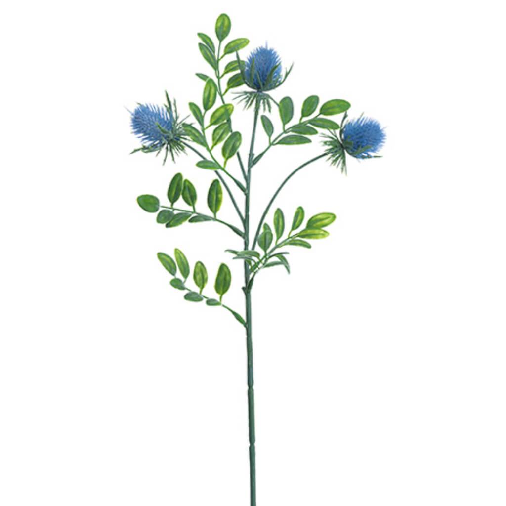 Thistle Spray 21in  Blue