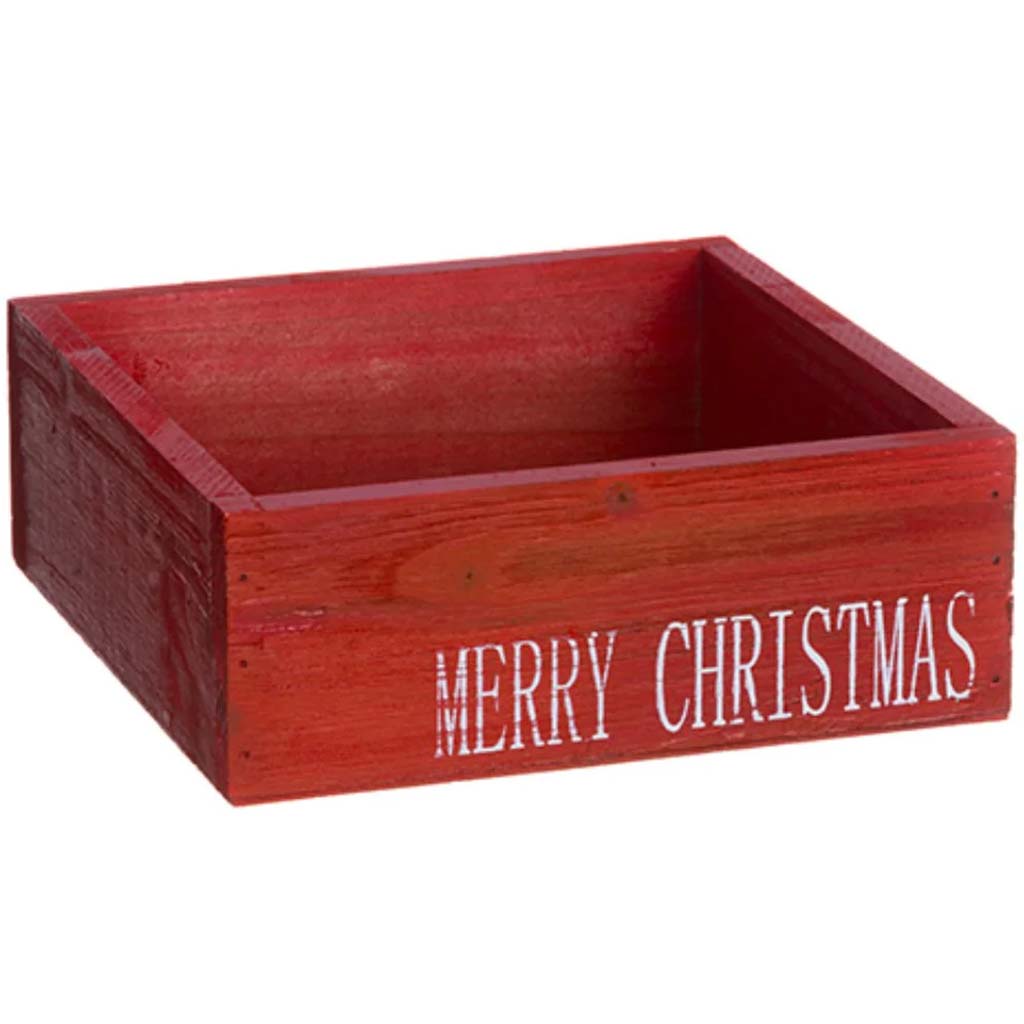 Merry Christmas Wood Box 