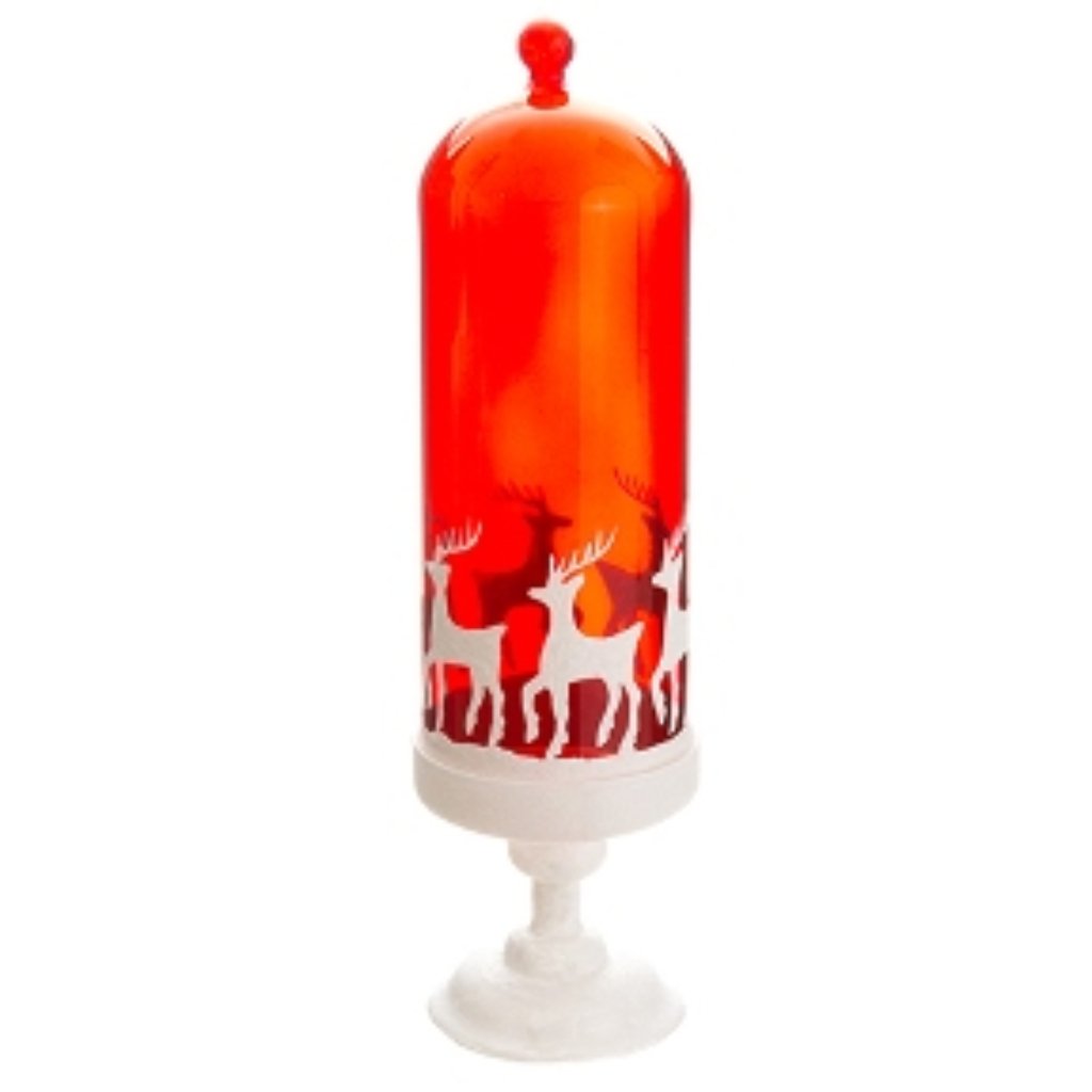 Reindeer Glass Dome with Base 