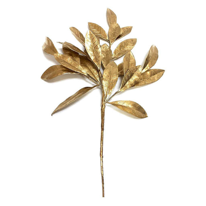 Bay Leaf Spray x4  Gold, 19in