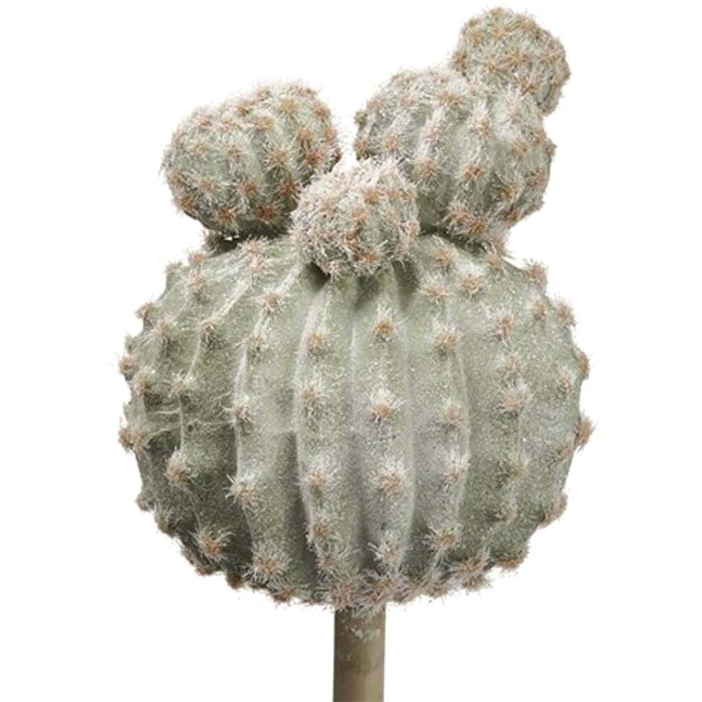 Glittered Barrel Cactus Pick