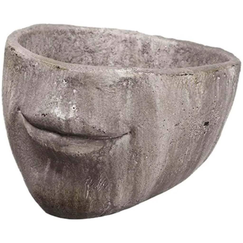 Planter Antique 8in x 15in Gray