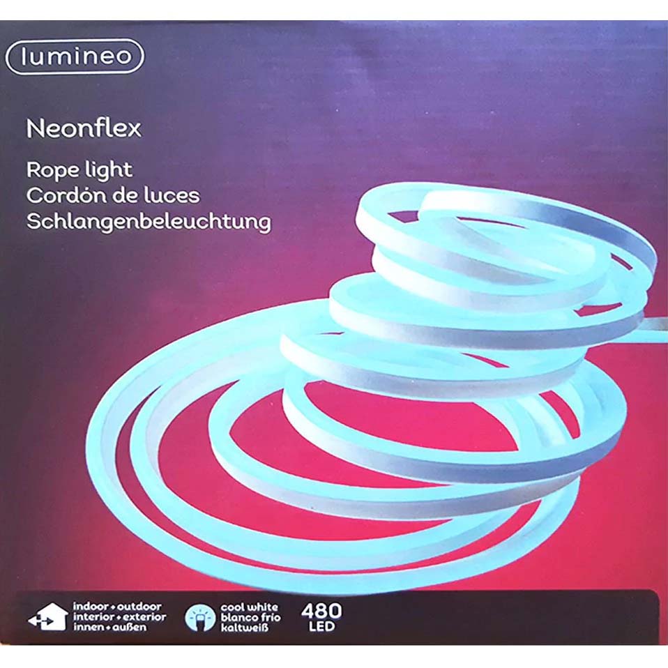 Led Neonflex 5M Outdoor Colourbox Cool White 500cm 480L 