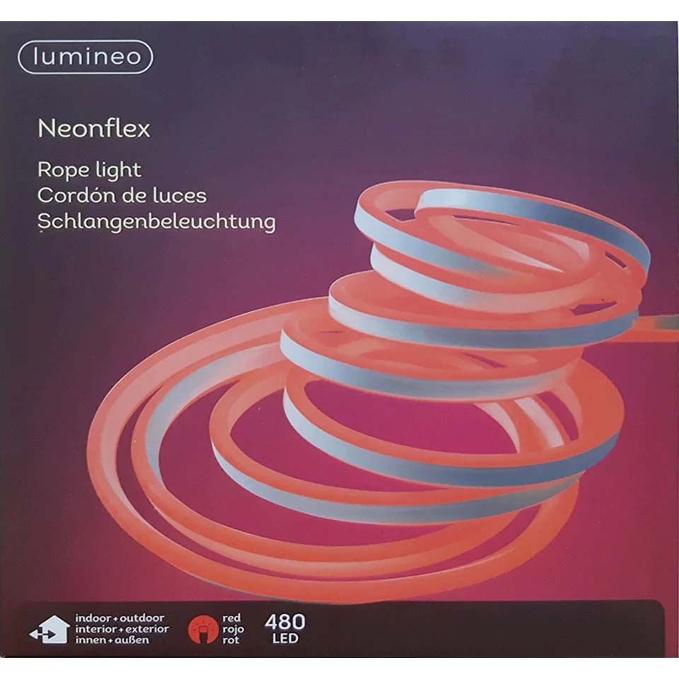 Led Neonflex 5M Outdoor Colourbox Red 500cm 480L 