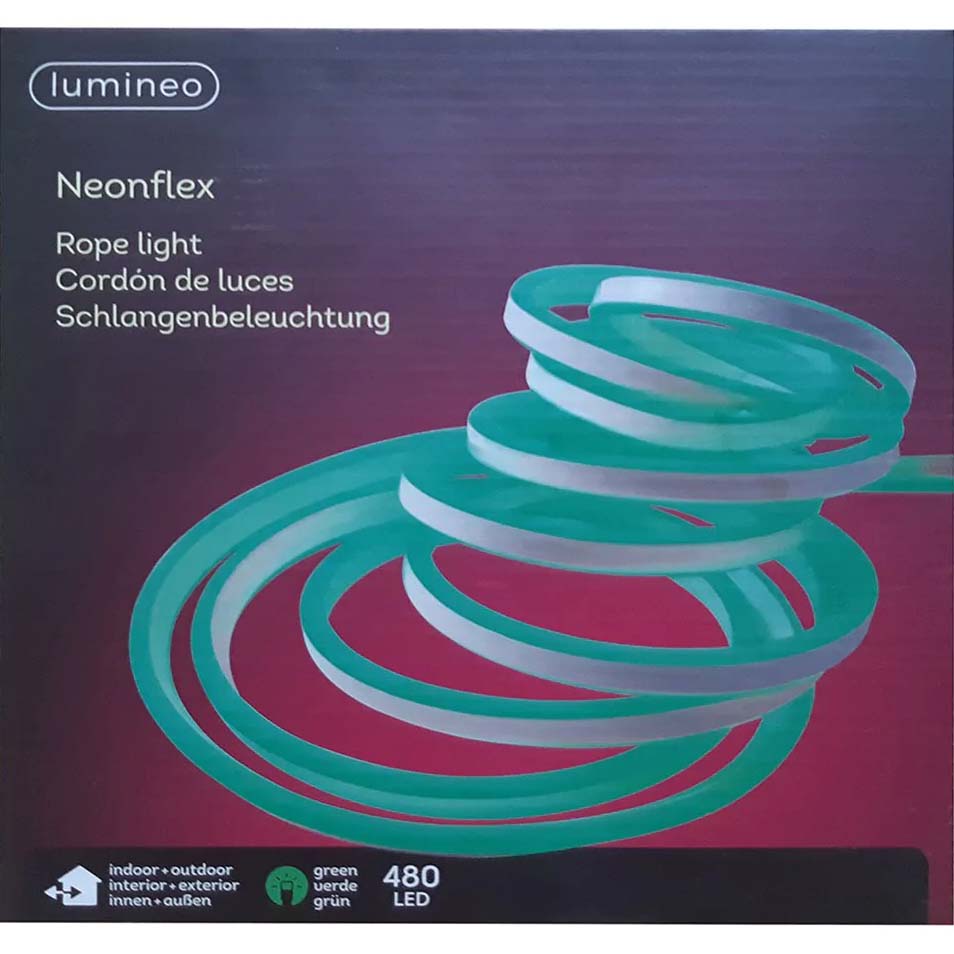 Led Neonflex 5M Outdoor Colourbox Green 500cm 480L 