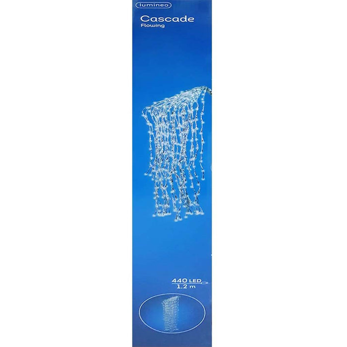 Led Cascade L With Flow Outd Colourbox Zilver/Koel Wit 120cm 440L 