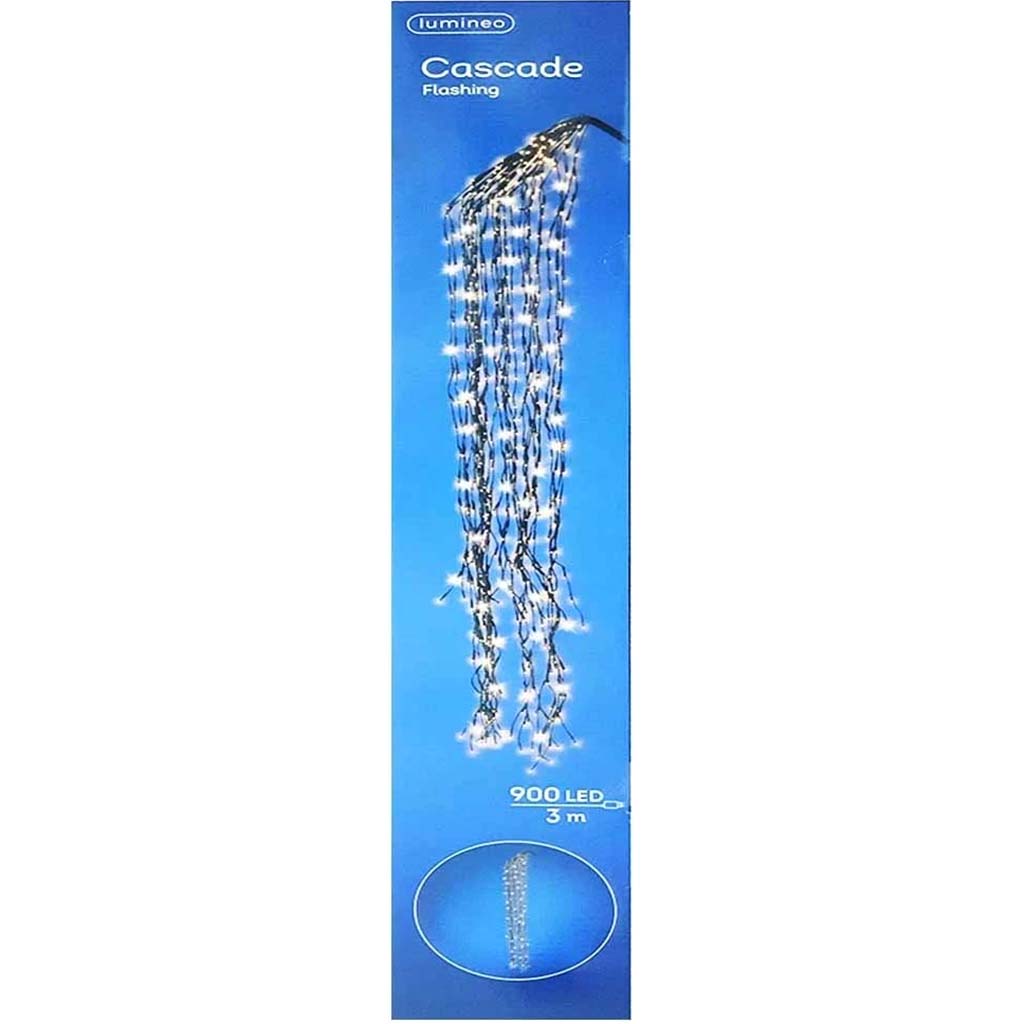 Led Cascade ; With Flash Outd Colourbox Black/Classic 300cm 900L 