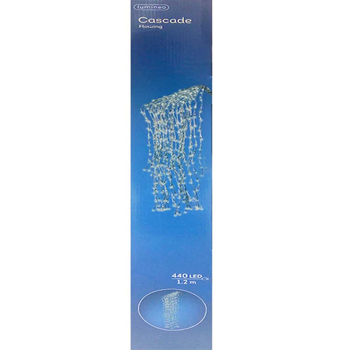Led Cascade Light With Flash Outdoor Colourbox Warm White 3.9ft 440L 