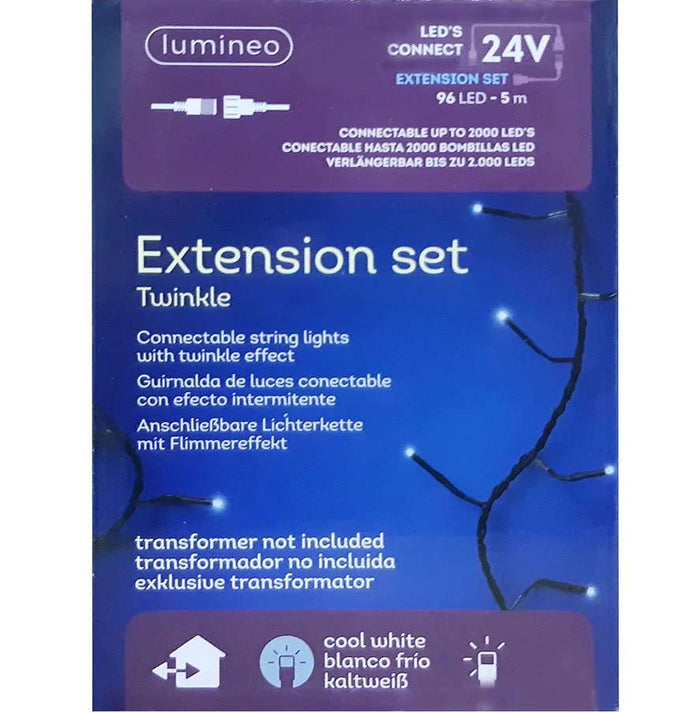 Led Connect 24V Ext Set Outd Colourbox Black/Cool White 16.4ft 96L 