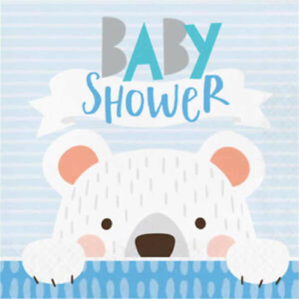 Baby Shower Bear Luncheon Napkin 2ply 16ct