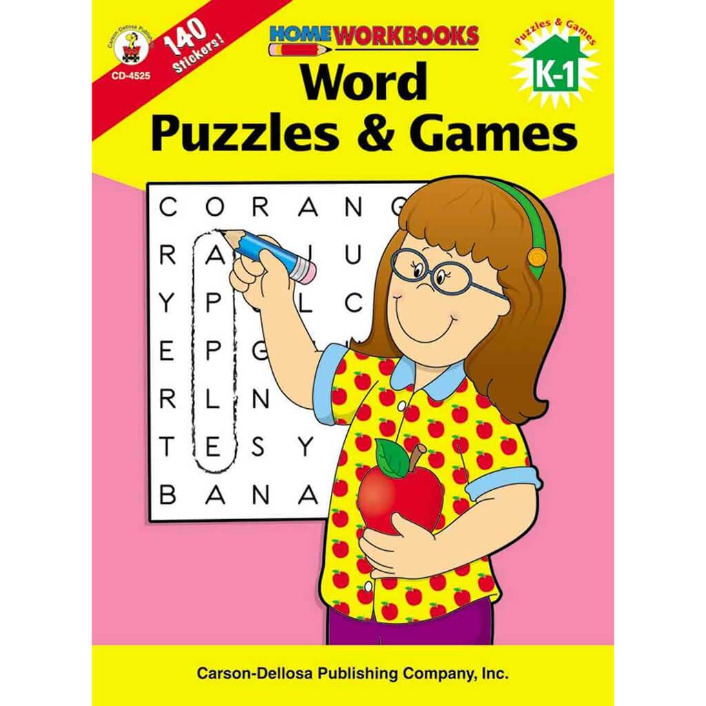 Word Puzzles &amp; Games, Grades K-1