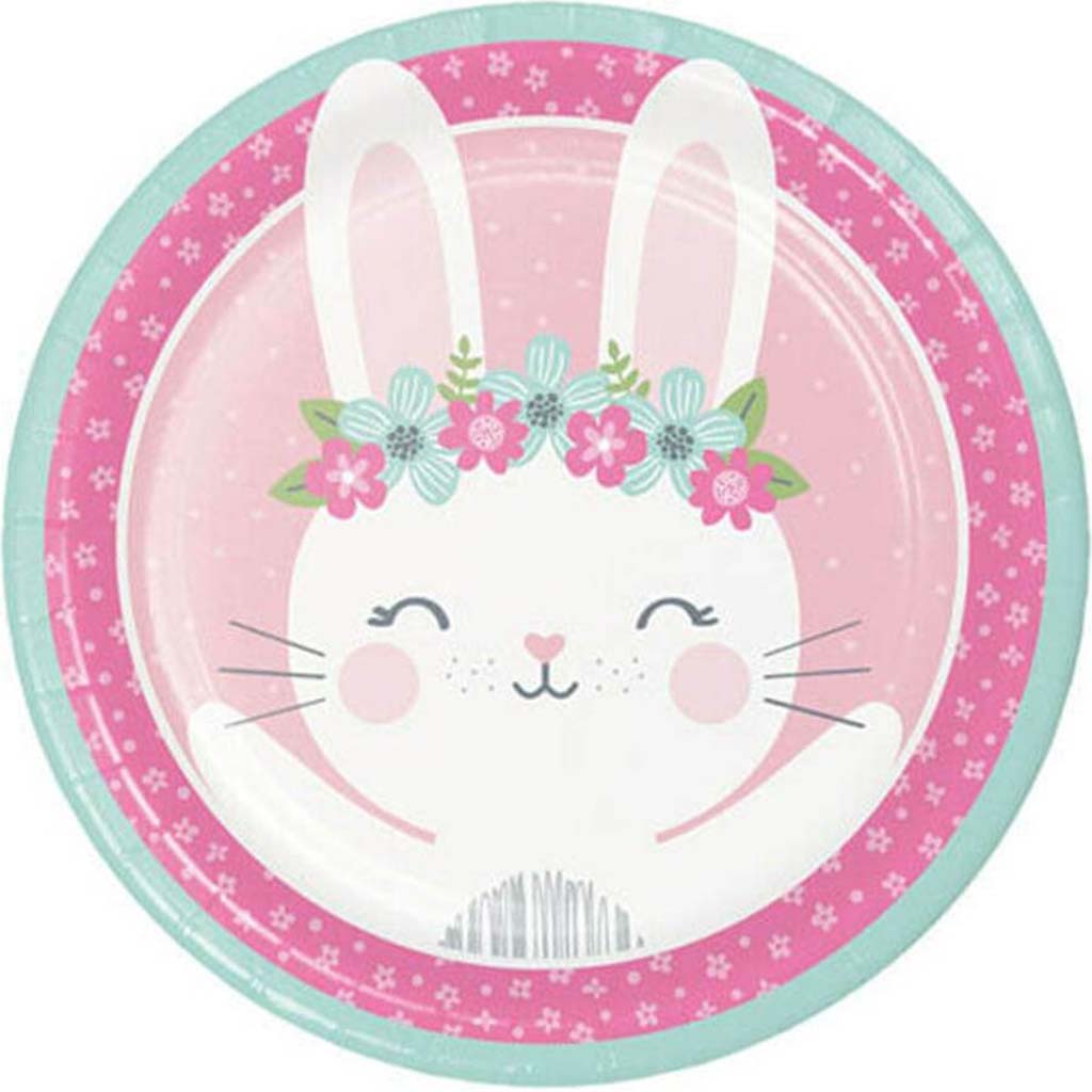 Birthday Bunny 9in Plate 8ct