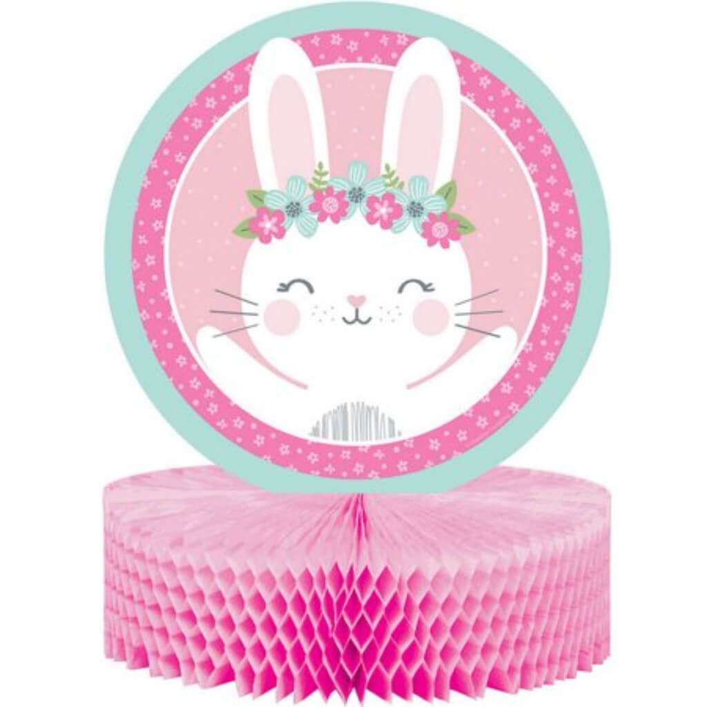 Birthday Bunny Honeycomb Centerpiece