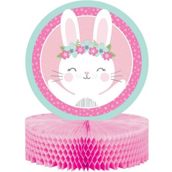 Birthday Bunny Honeycomb Centerpiece