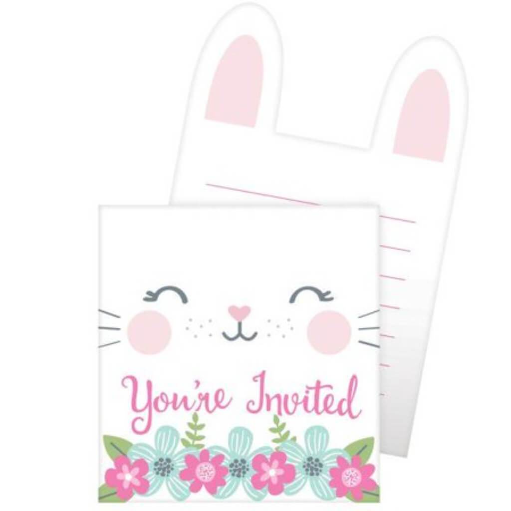 Birthday Bunny Invitation Pop-up 8ct