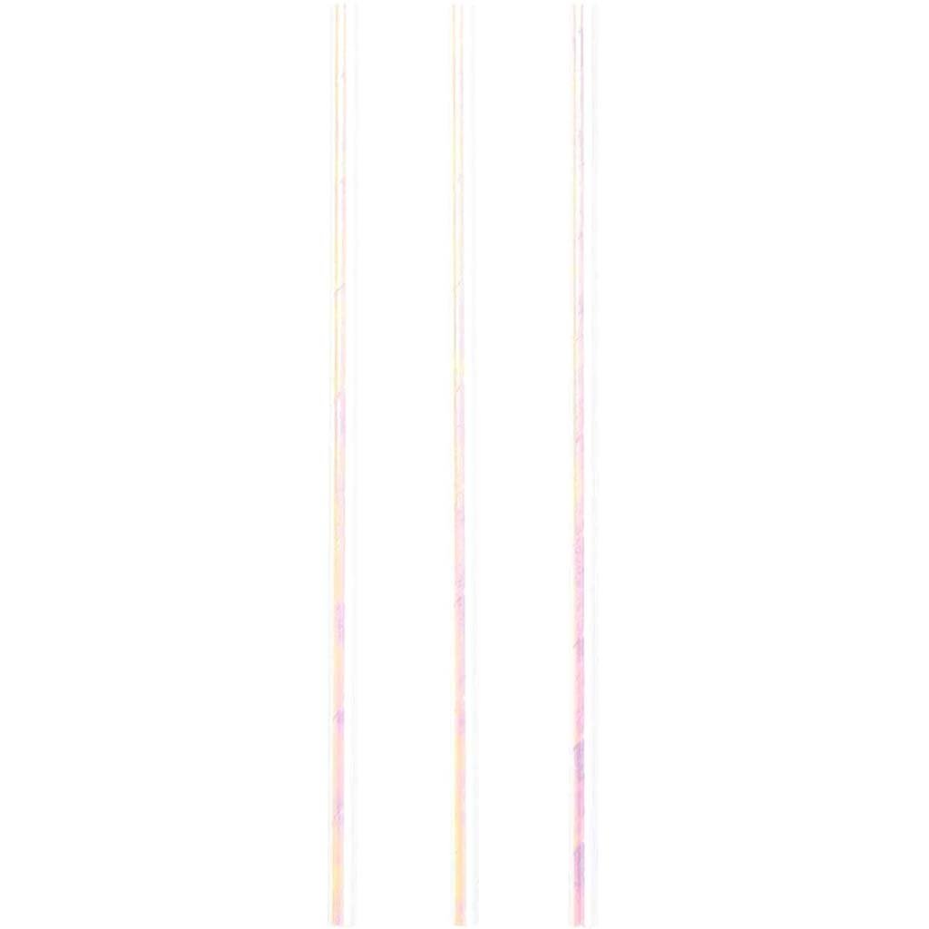 Iridescent Paper Straw 24ct