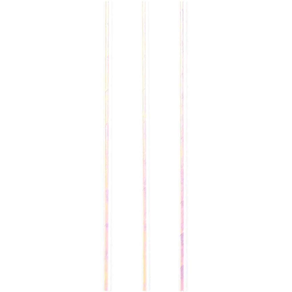 Iridescent Paper Straw 24ct