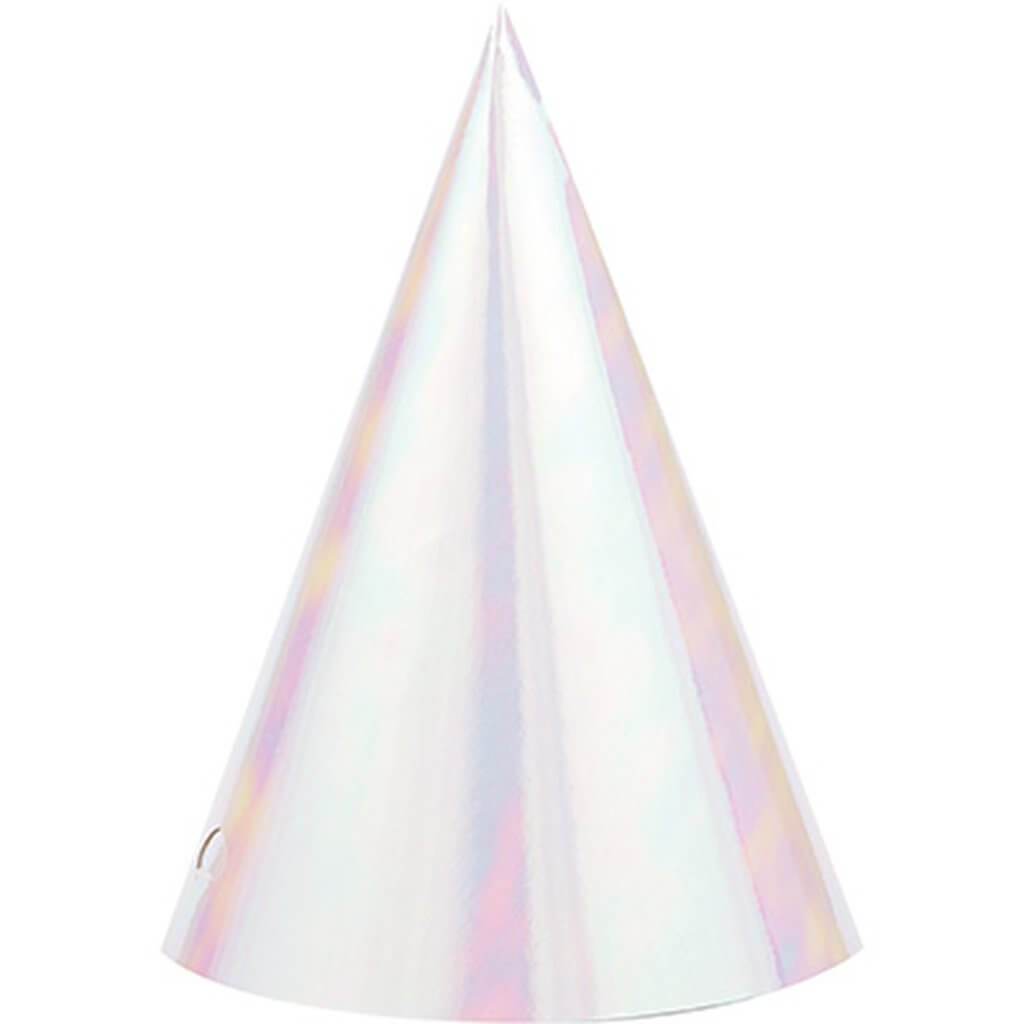 Iridescent Hat Cone 8ct