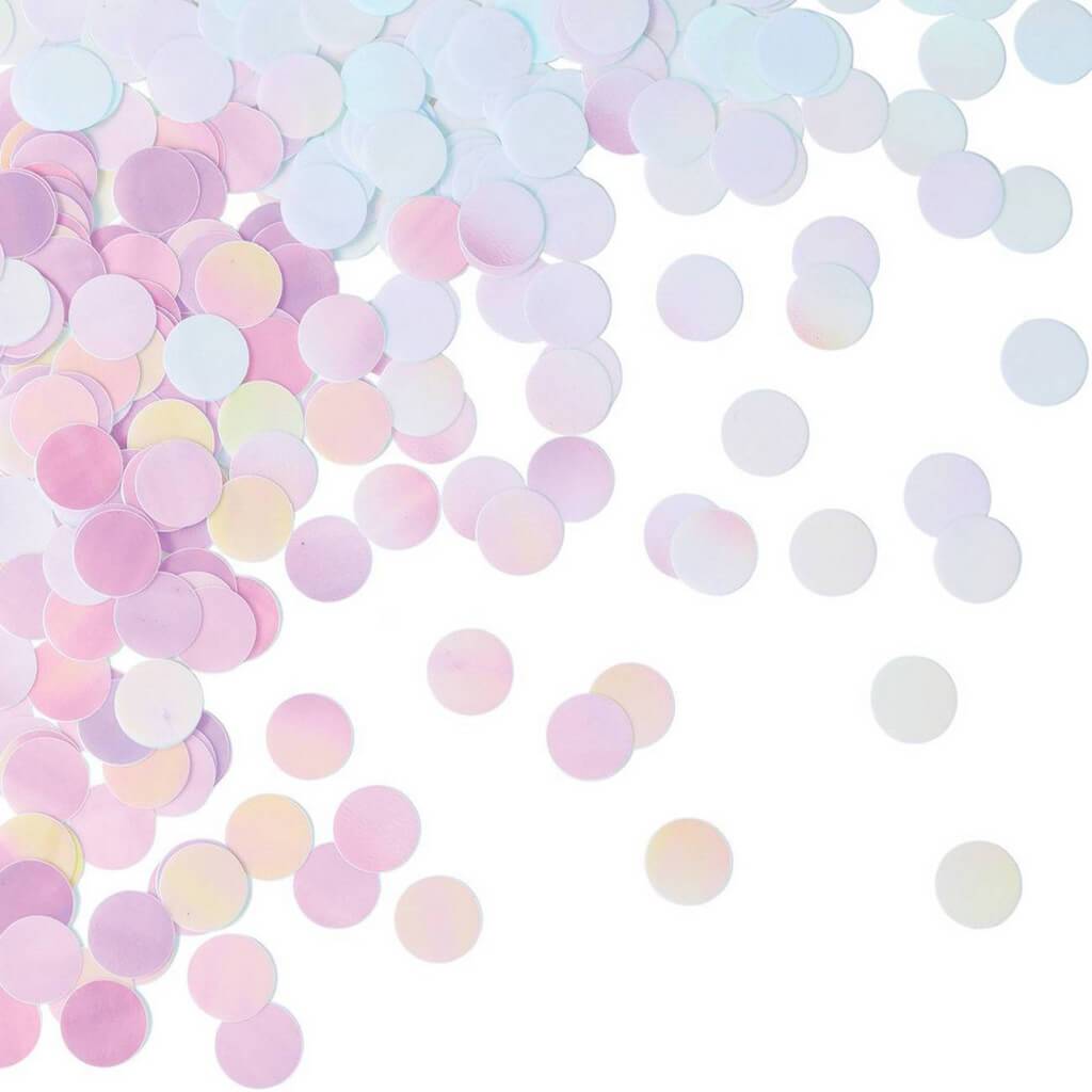 Iridescent Round Confetti