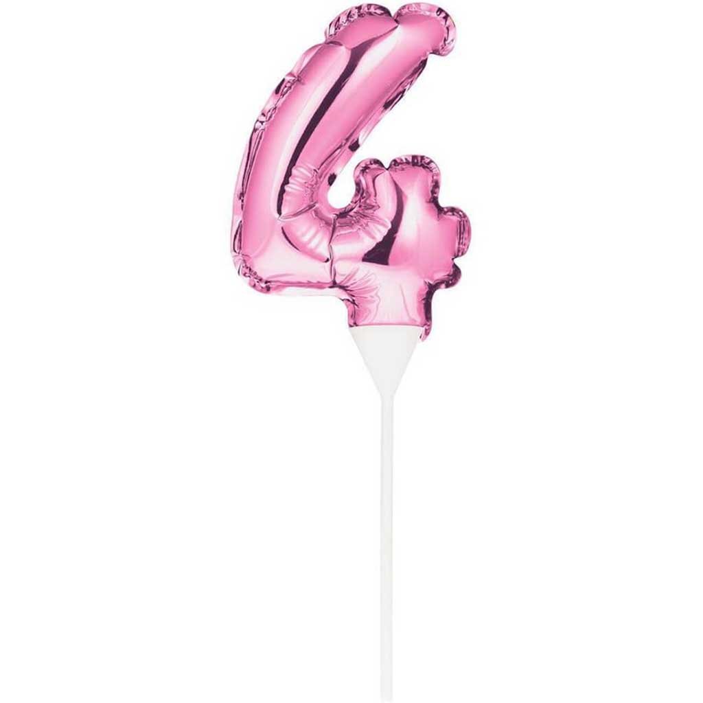 Balloon Cake Topper 4 Pink