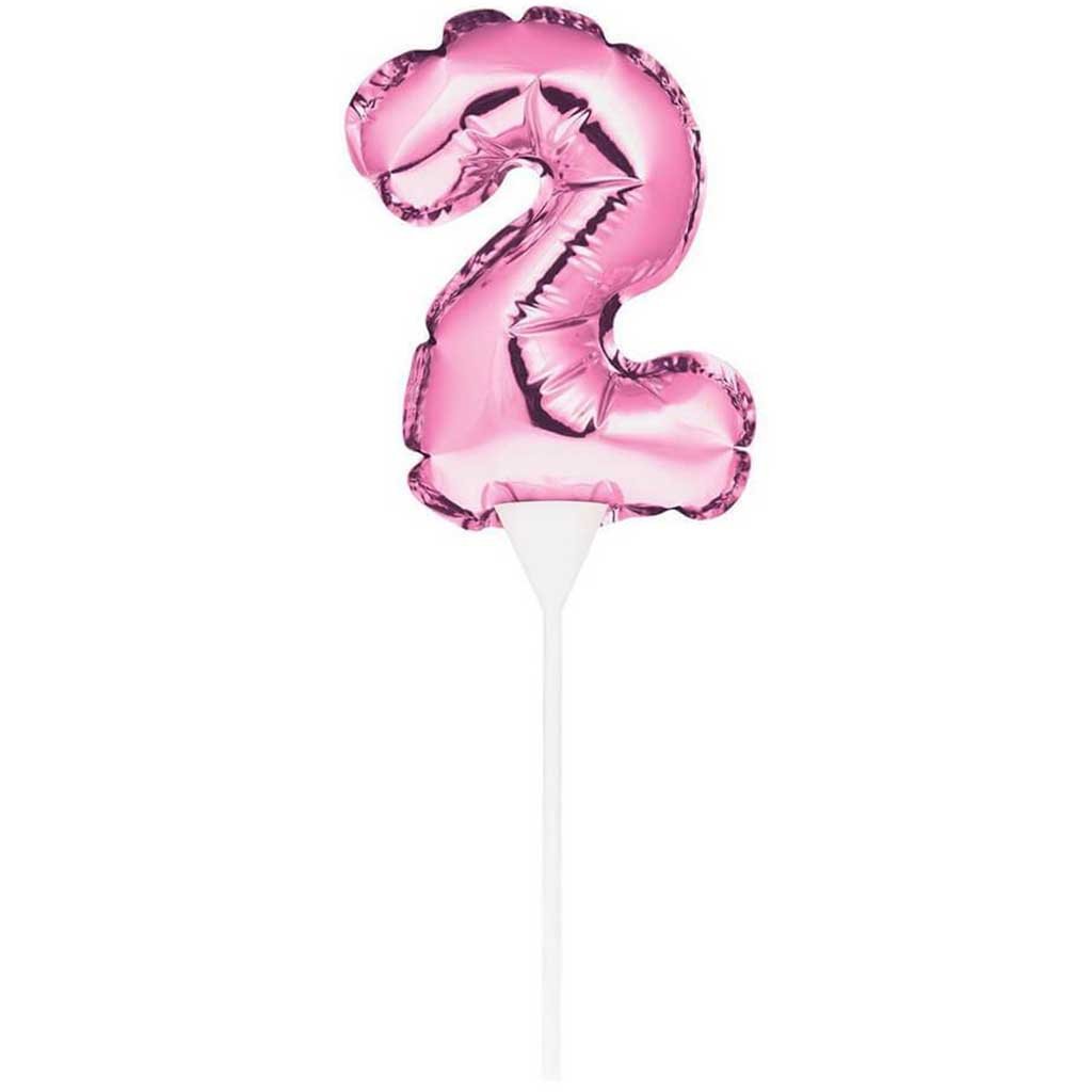 Balloon Cake Topper 2 Pink