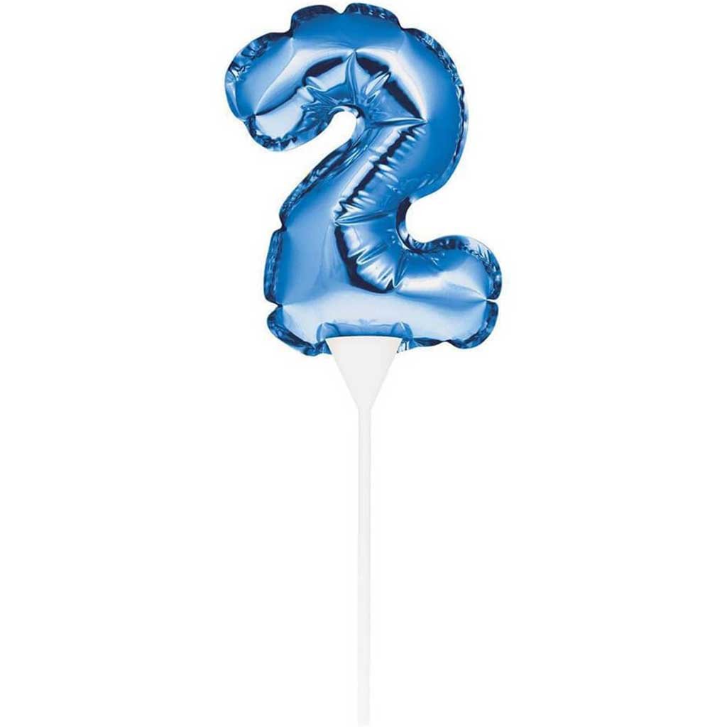 Balloon Cake Topper 2 Blue