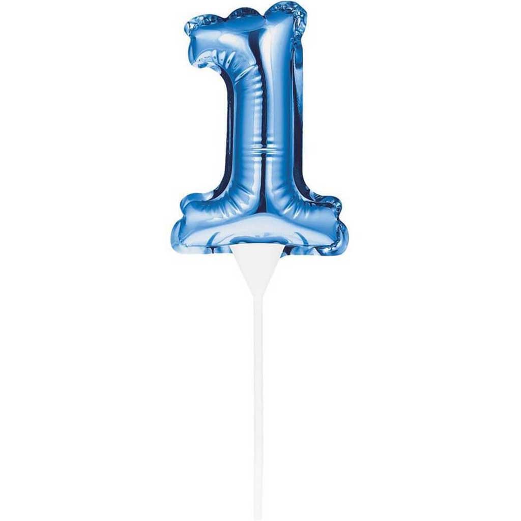 Balloon Cake Topper 1 Blue