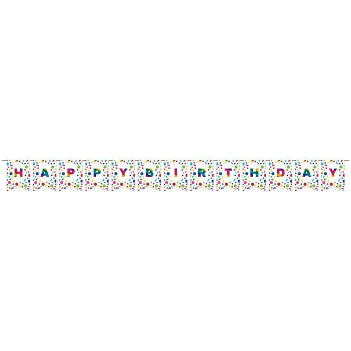 DIY Rainbow Foil Flag Jointed Banner