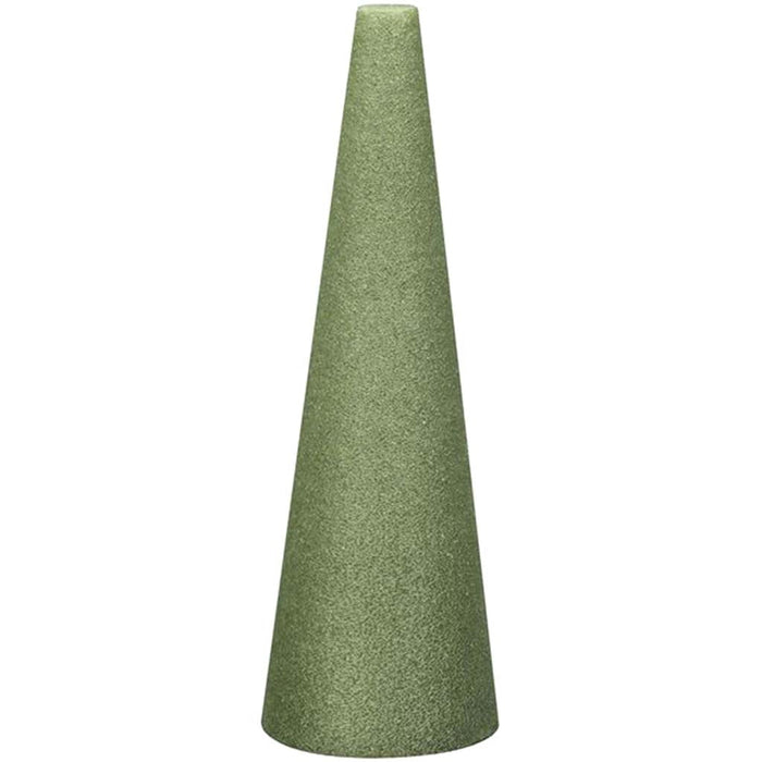 Styrofoam Cone 9x4in Green
