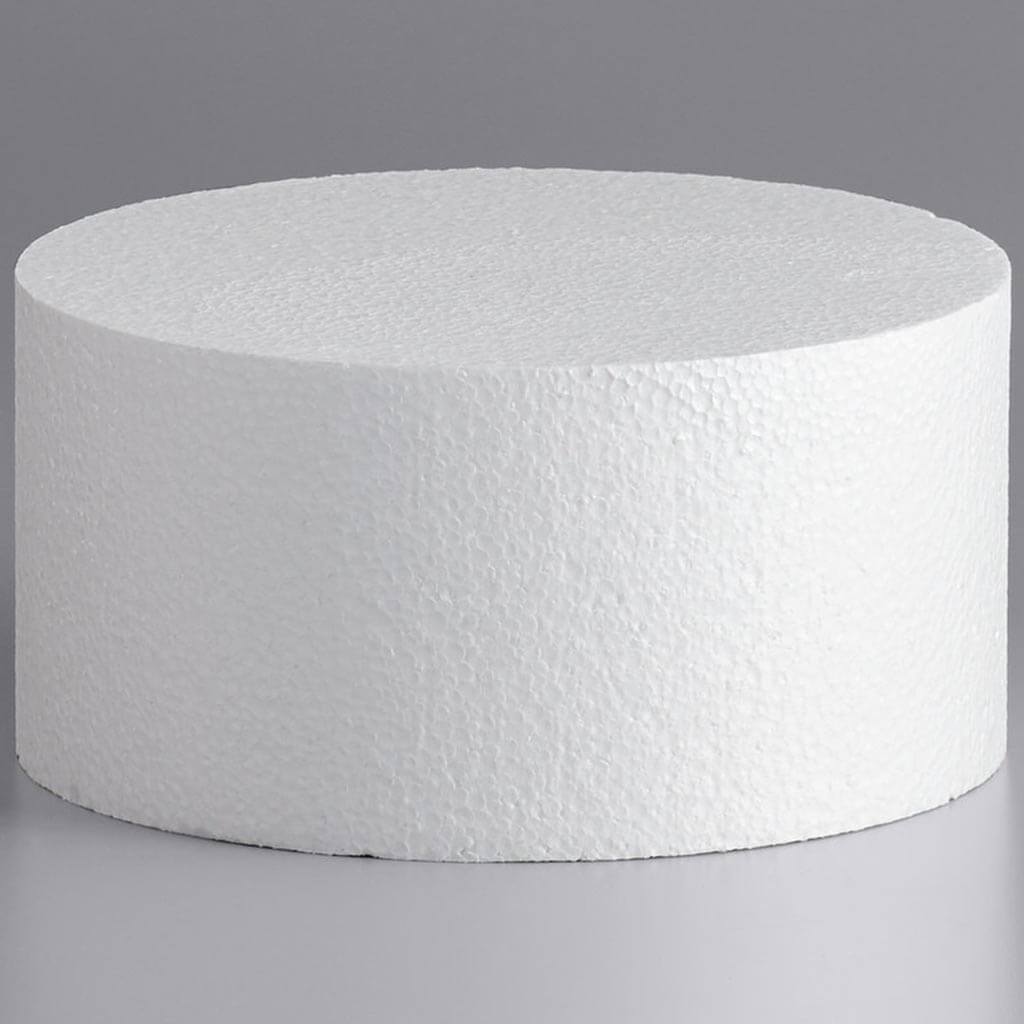 Styrofoam Cake Dummy 4x16in White