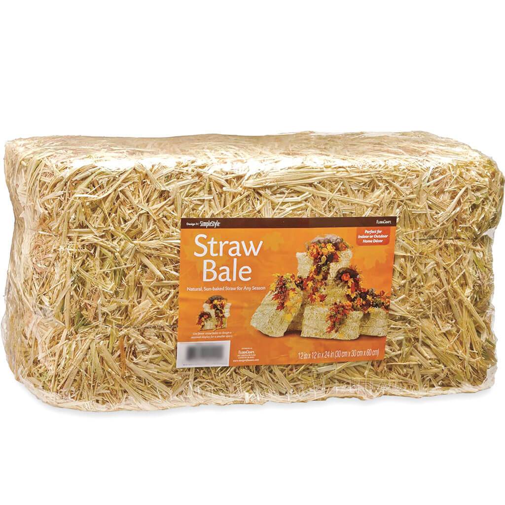 Straw Bale Mega Natural 12x12x24in