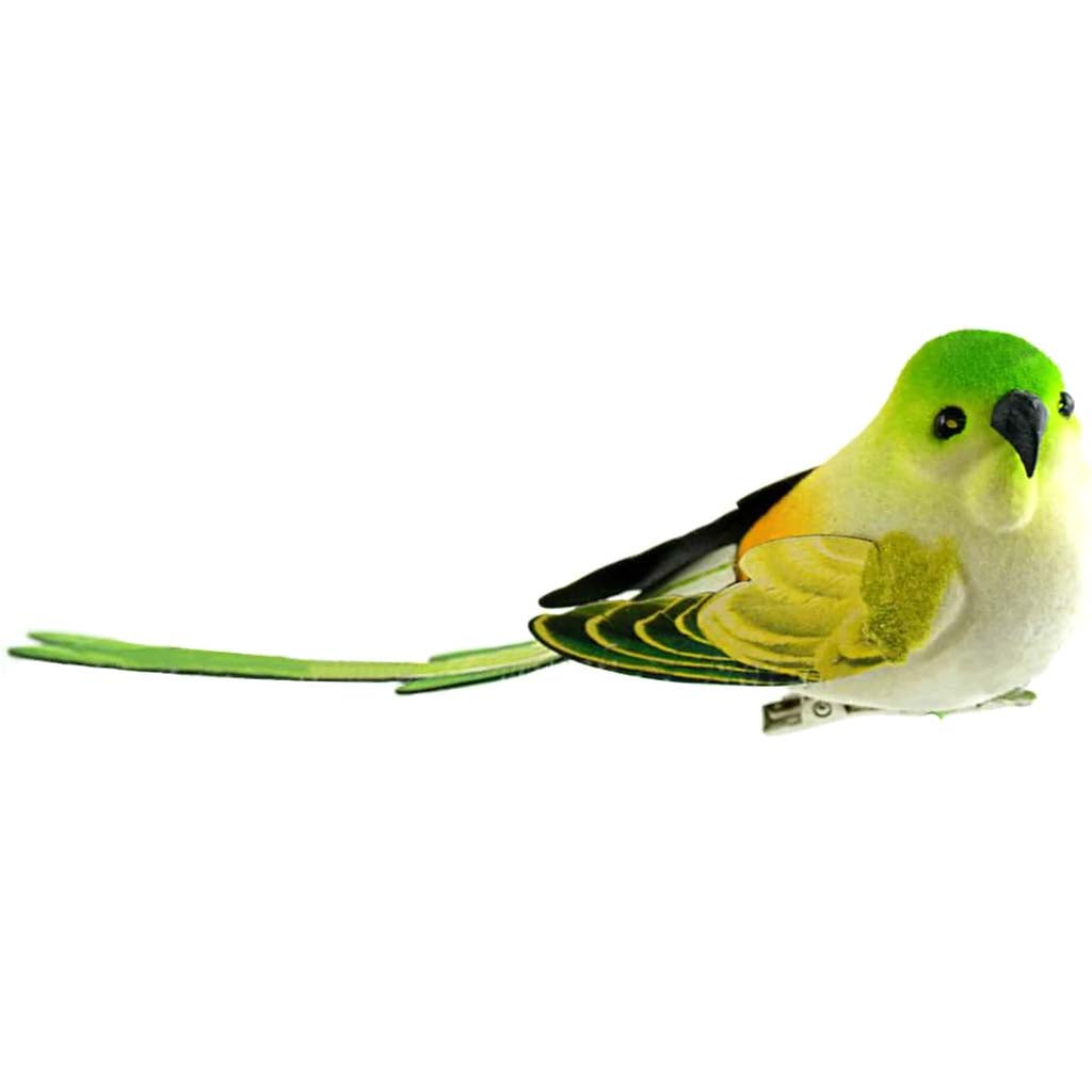 Lime Paper Winged Bird 4.5in