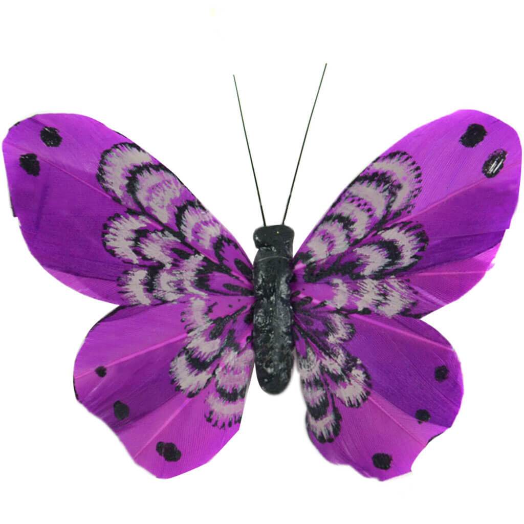 Butterfly with Clip 3.75in