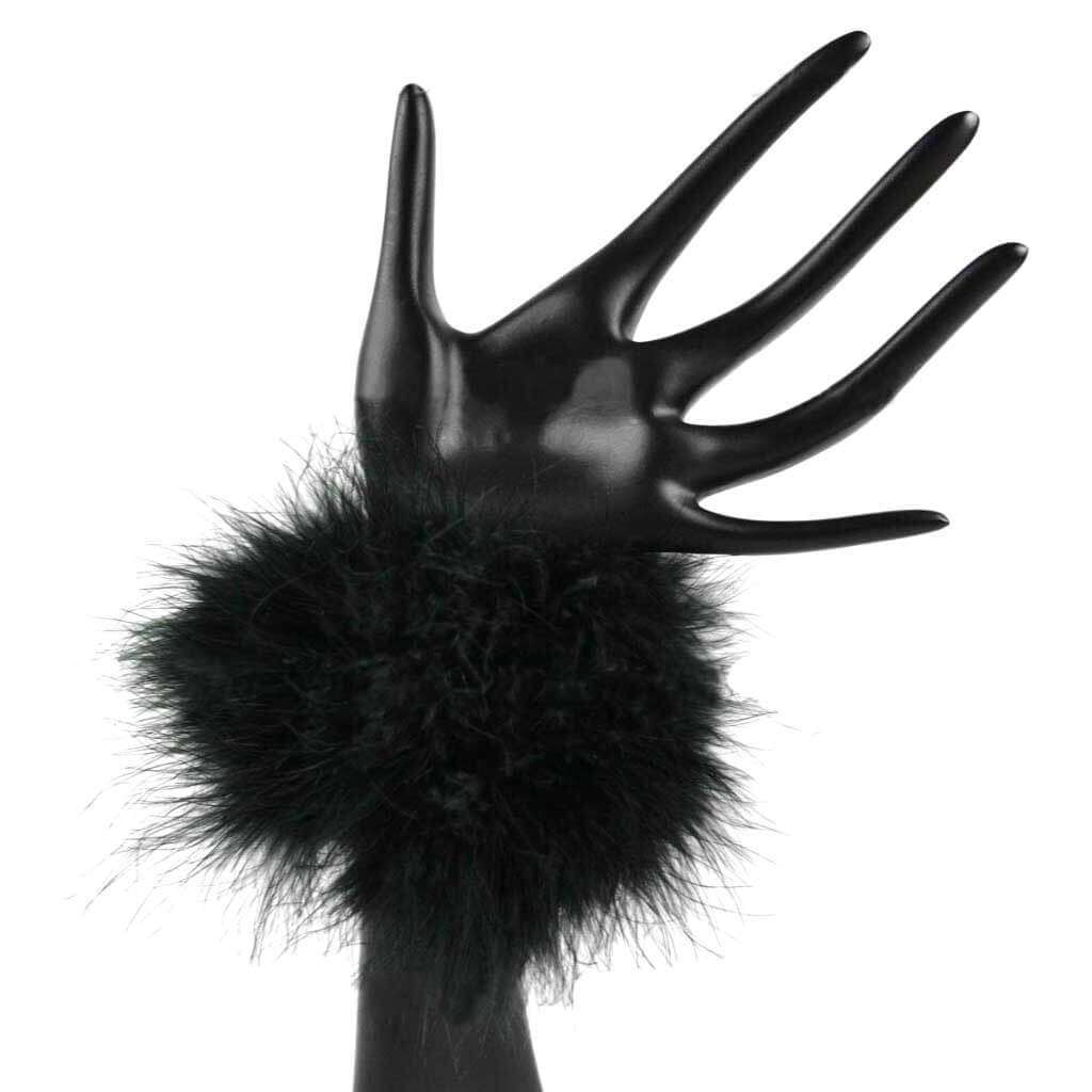 Feather Marabou Elastic Cuffs 9.8in