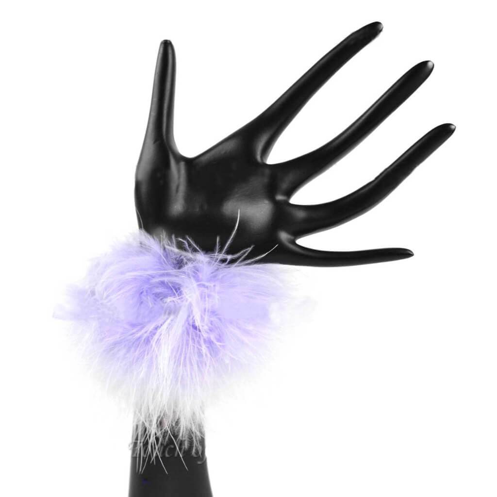 Feather Marabou Elastic Cuffs 9.8in