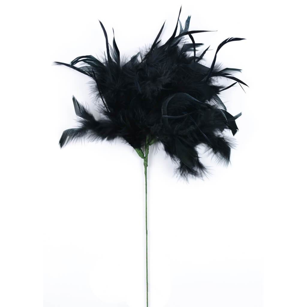 Chandelle/Biot Floral Stem  21in Black