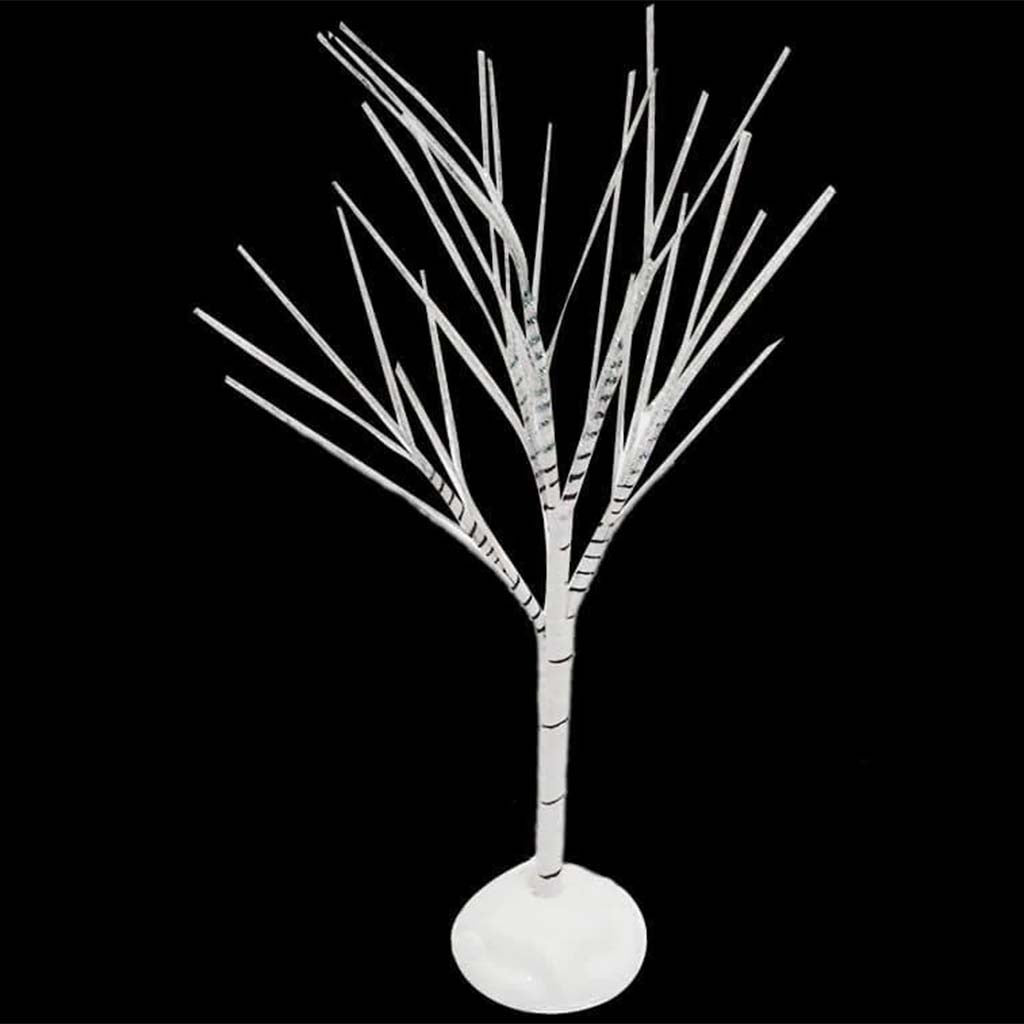 TREE WHITE GLITTER 6&quot; 