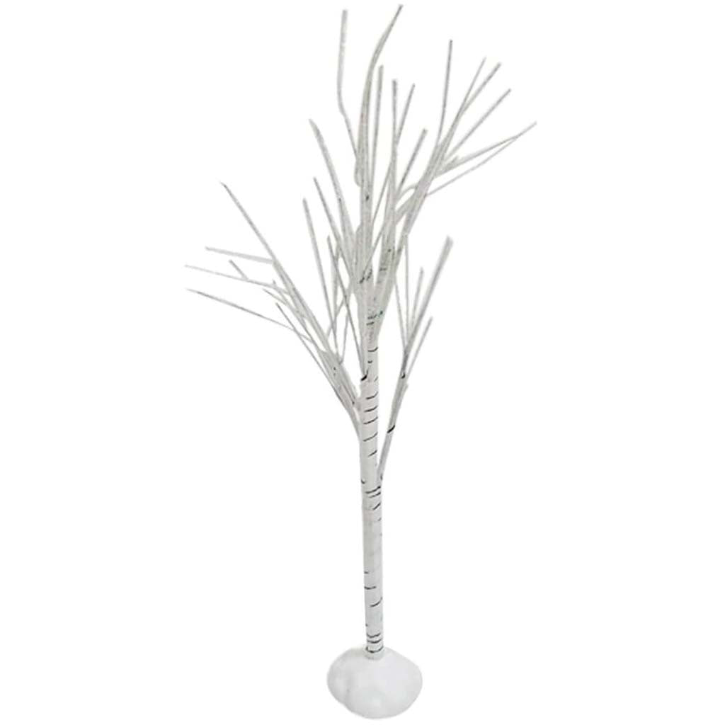 TREE WHITE GLITTER 8&quot; 