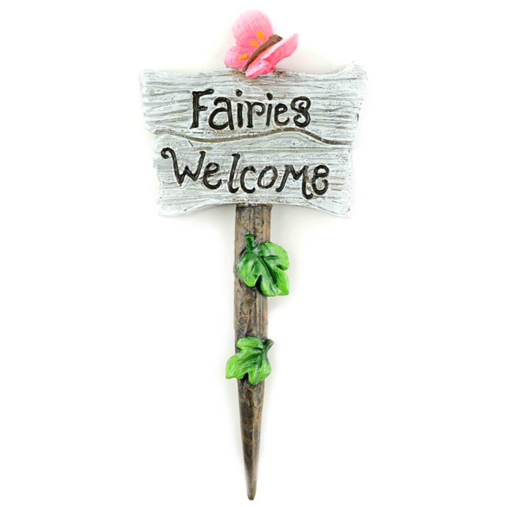 Fairies Welcome Sign 4.5in