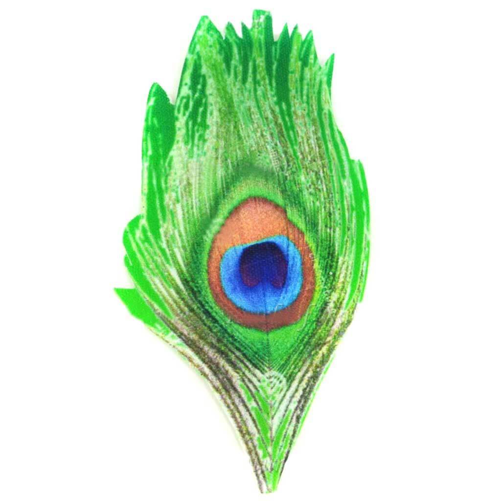 Green Peacock Feather