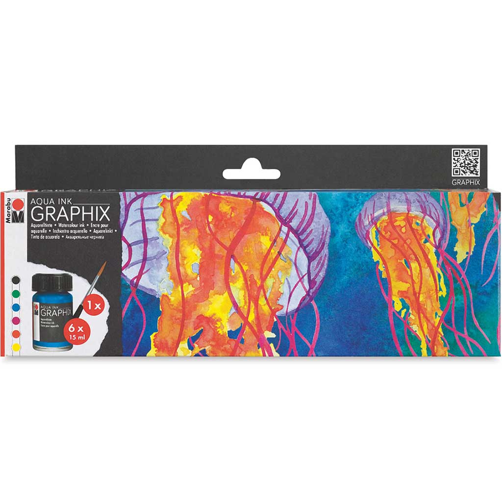 Graphix Aqua Ink 15ml Start Kit