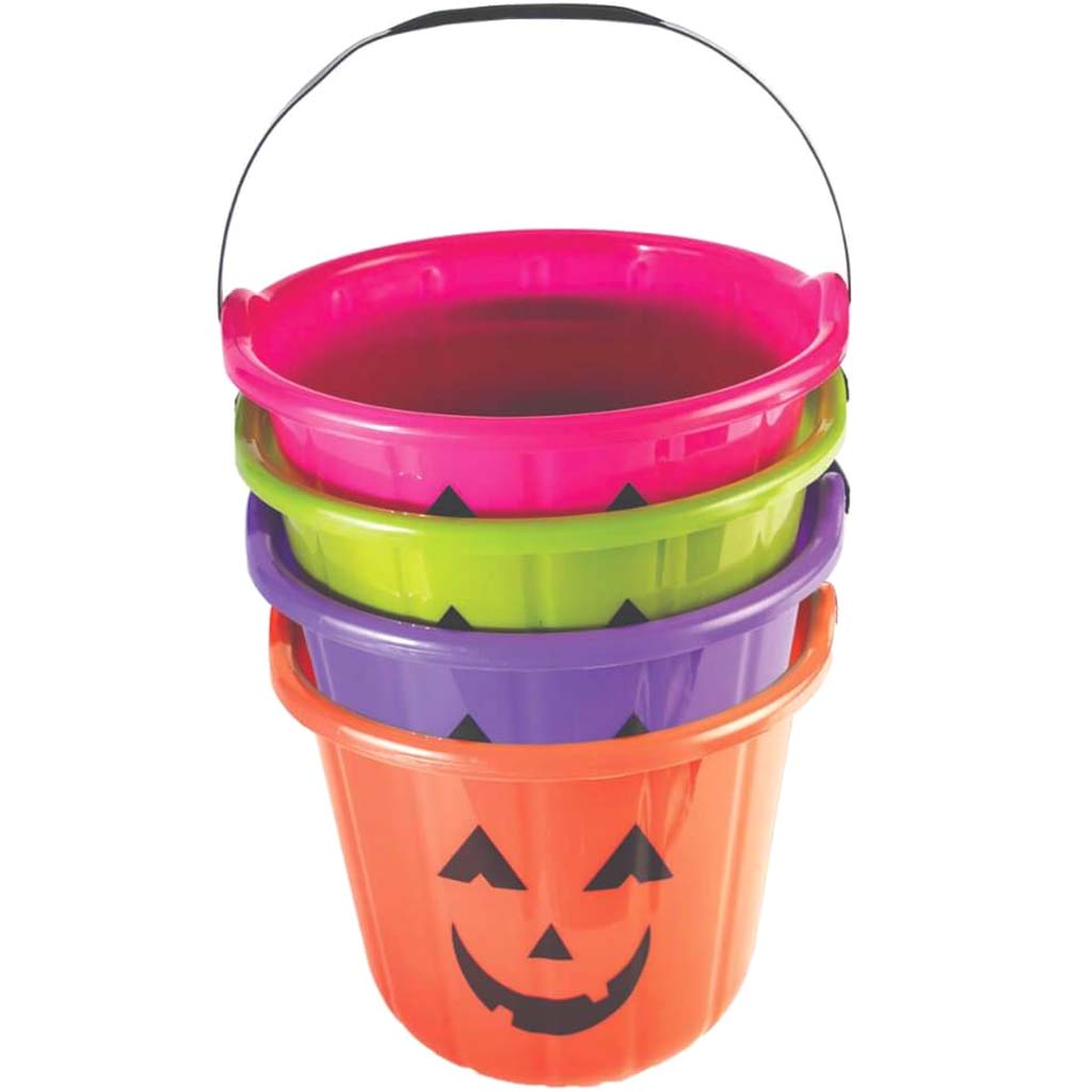 Neon Pumpkin Pails Assorted Color